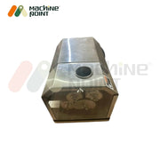 Stainless steel sugarcane juicer with automatic feeding system – designed for hygiene and maximum efficiency.

