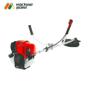 GX35 4-stroke brush cutter with red trimmer head and aluminium shaft for agricultural use