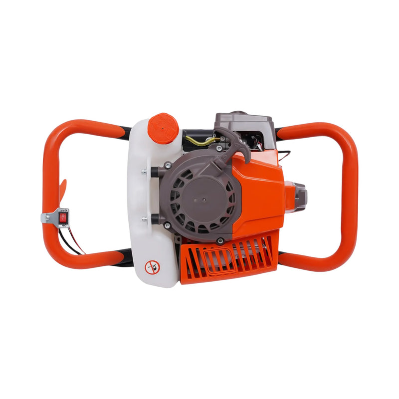 Petrol-powered auger machine with full safety kit and spare parts

