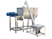 Stainless steel vertical screw conveyor – ideal for lifting and transferring grains, pulses, and powders in food processing units.

