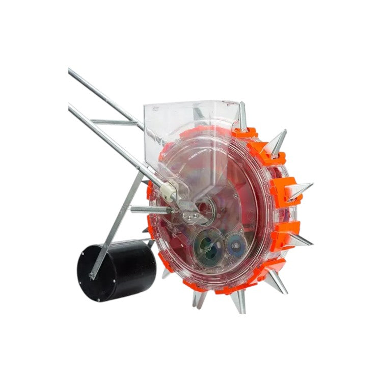 GT-12N2 hand push seeder with stainless steel 3.5 inch nozzles

