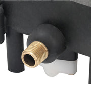 High-pressure electric spray machine with twin nozzles and safety base

