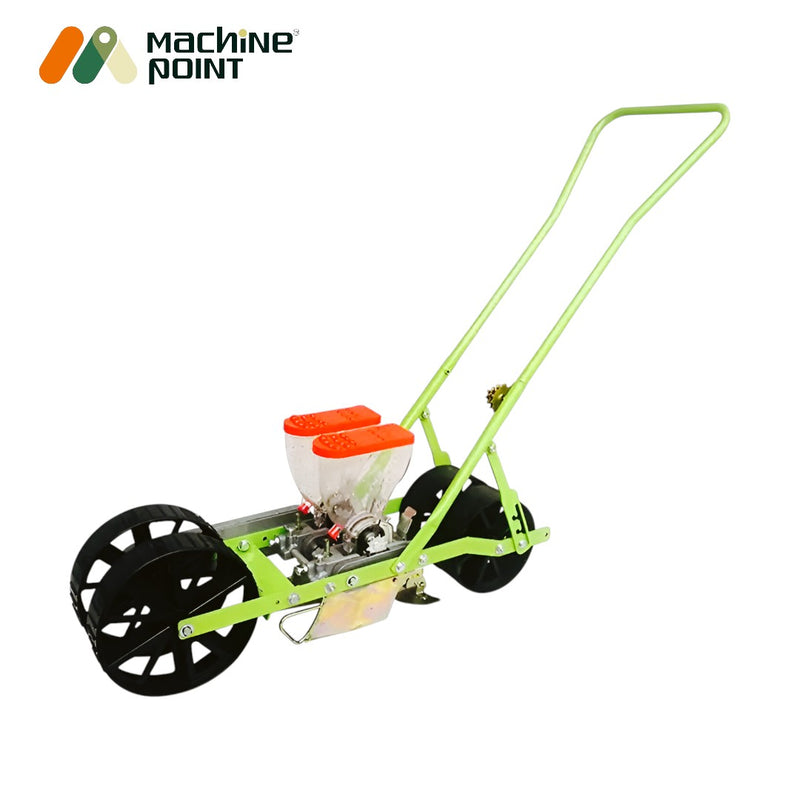 VS-02 manual dual row vegetable seeder with adjustable spacing

