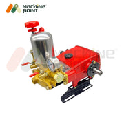 Compact agricultural power sprayer with two hose pipes and wheels

