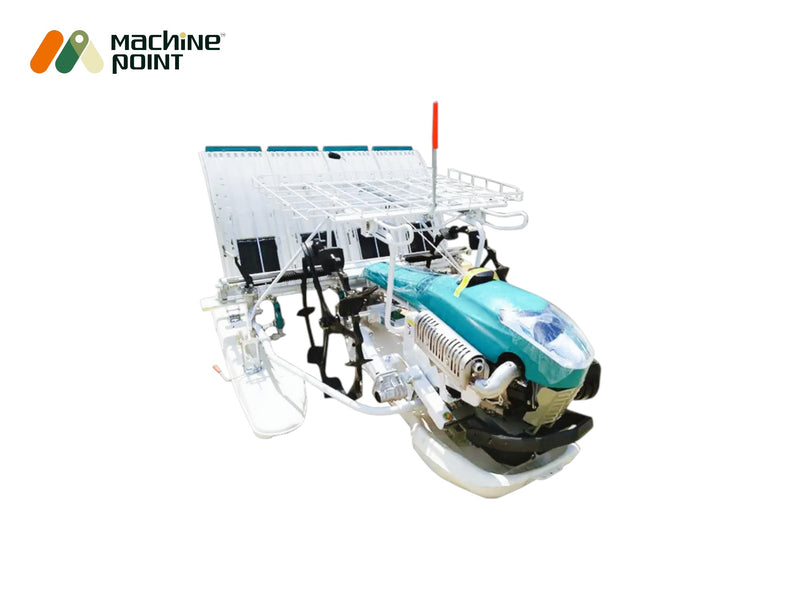 High-performance riding type rice transplanter – 6 rows planting with precision.

