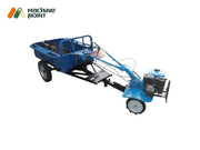 Power cultivator trailer with 113 kg weight and compact dimensions, suitable for vegetable farms and rural logistics.