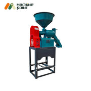 Mini rice milling machine without motor and circular hopper design

