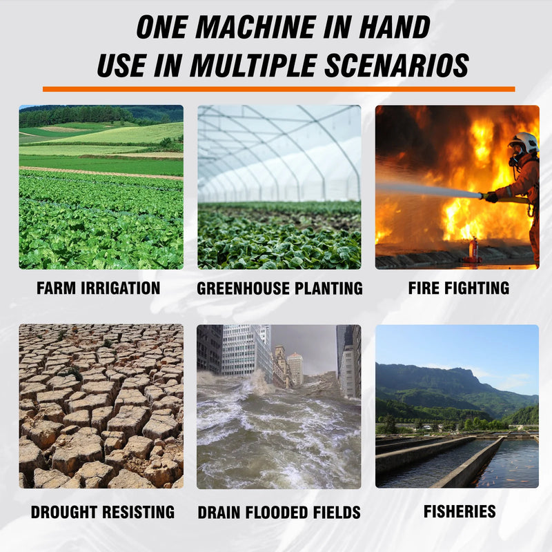 Portable Gasoline Engine Water Pump 7hp Irrigation Farm Water Pump 3inch