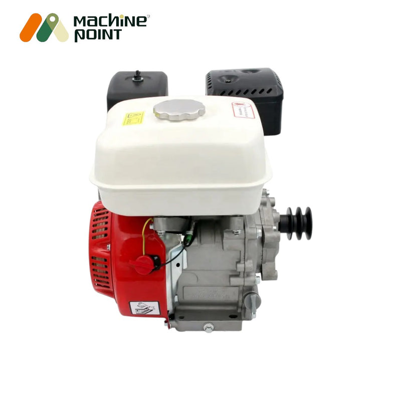 Red and white 7HP petrol engine for agricultural and industrial use

