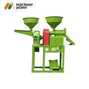 Mini dual-function rice mill for polishing and grain pulverizing

