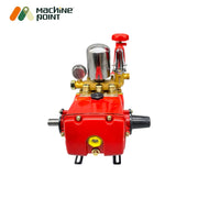 Portable farm sprayer with suction hose, delivery pipe, and fittings

