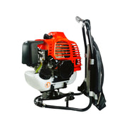 Portable brush cutter CG-530 with double harness belt, goggles, and multi-blade kit

