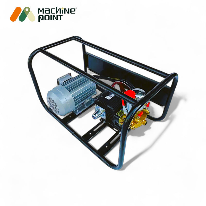 HTP pump power sprayer with spray gun, fittings, and single-phase motor

