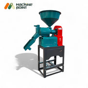 Rice dehusking and polishing machine with MS body and round hopper

