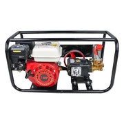 High-pressure 7HP sprayer with complete nozzle and washer setup

