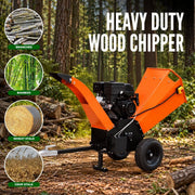 Heavy duty 20 HP wood chipper machine with drum type cutting system