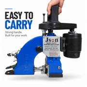Heavy duty portable bag stitching machine with 75 watt motor and oil pump lubrication