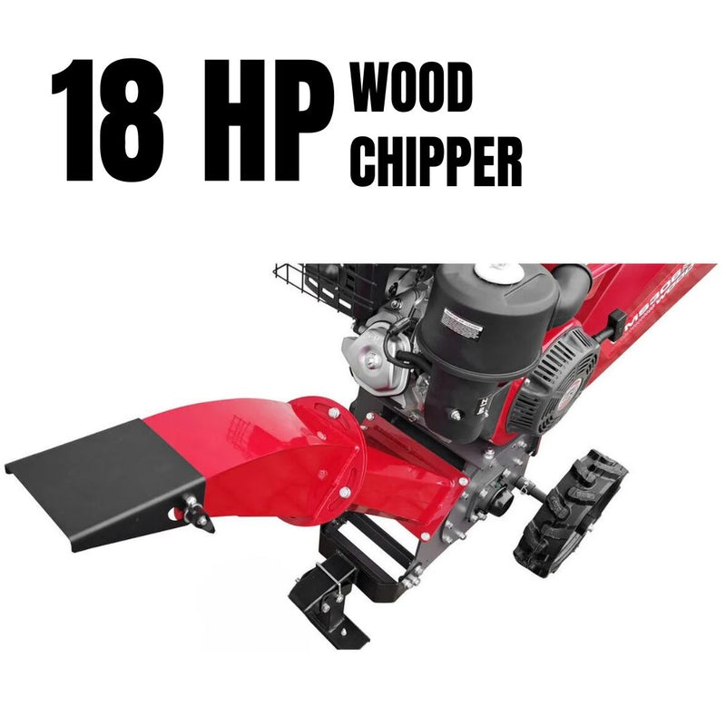 Heavy duty wood waste shredder machine with reinforced steel frame
