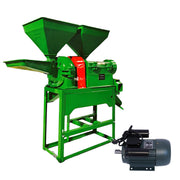 Heavy-duty rice mill and grain pulverizer with pre-installed motor

