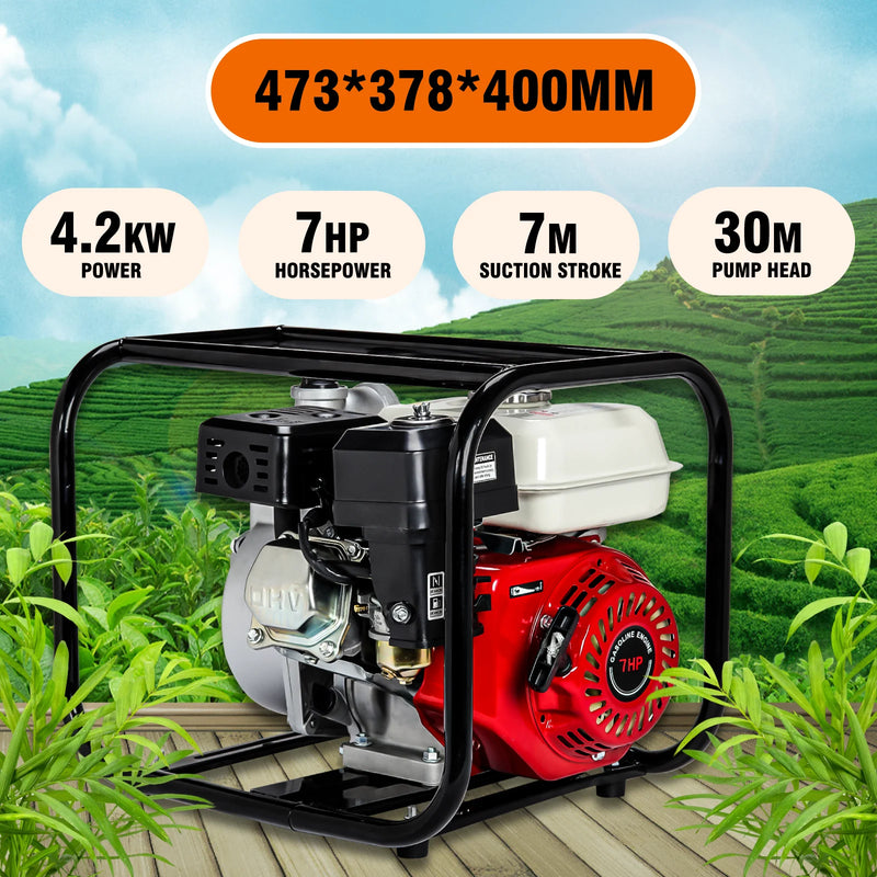 Portable Gasoline Engine Water Pump 7hp Irrigation Farm Water Pump 3inch