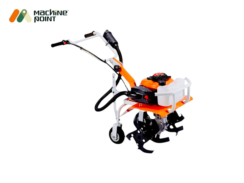 Lightweight mini weeder NB-RC9800 for terrace gardening and home farming, powered by 63CC petrol engine.

