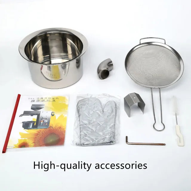 Oil Processing Capacity 20KG/H Manual Oil Press Machine Black Seed Sunflower Oil Extraction Machine