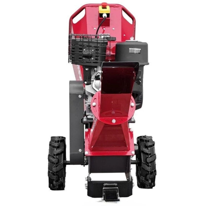 Industrial wood chipper shredder with high speed steel cutting blades