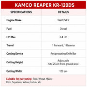 KR-120DS agricultural reaper for farming