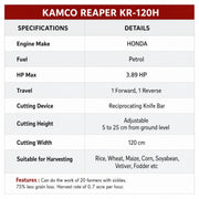 KR-120H multi crop harvesting machine