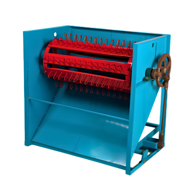 Manual paddy thresher machine without winnowing fan for small farmers