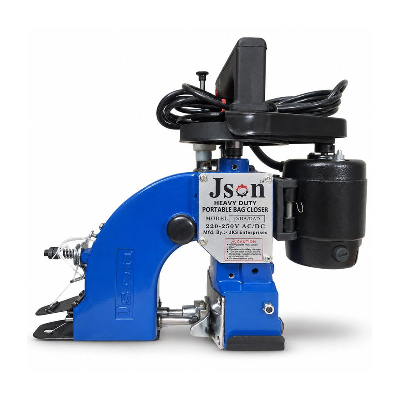 Portable bag closer machine with oil pump for stitching PP woven, HDPE, jute and paper bags