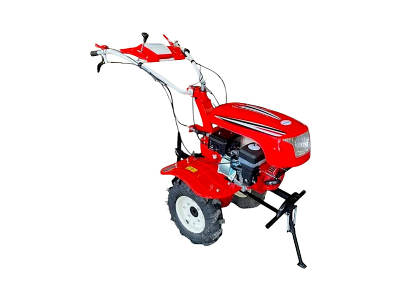 RIGA-ITALY SC-1000 S power weeder with 7HP petrol engine and manual start for heavy-duty tilling.

