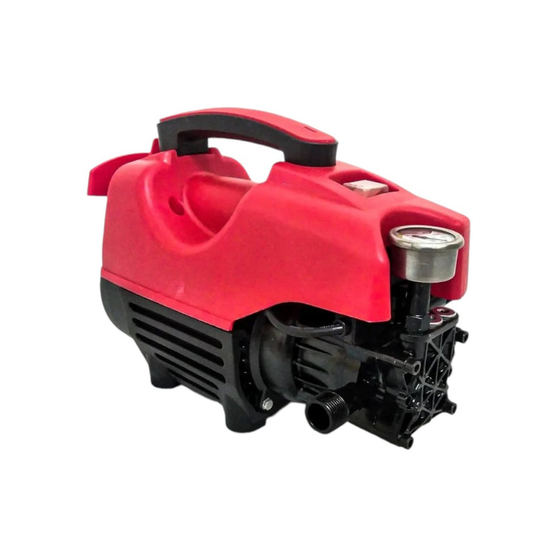 Front view of GT-288 car washer featuring a powerful motor unit, ergonomic spray gun, and pressure adjustment knob for precise cleaning control.