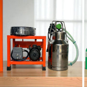 Automatic dairy milking machine C17M KP with single bucket capacity and Krushi Power Motor