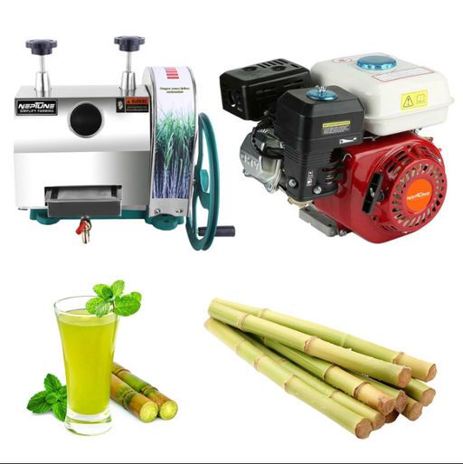 Neptune Manual Sugarcane Juicer Machine with 6.5HP petrol engine