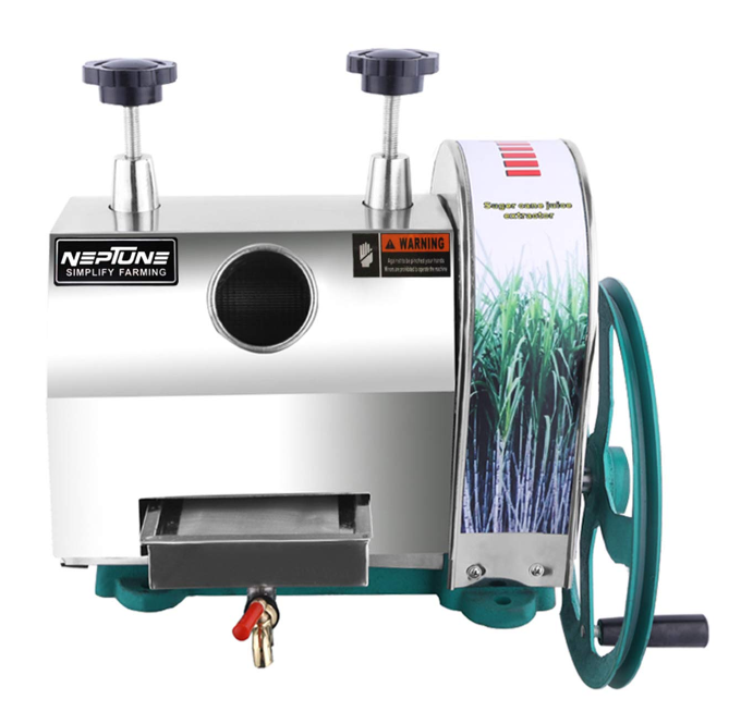 Manual Sugarcane Juice Machine – Strong Stainless Steel Hand Juicer with 110mm Rollers, 50 kg/hr Output