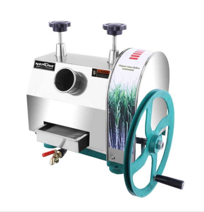 Manual Sugarcane Juice Machine – Strong Stainless Steel Hand Juicer with 110mm Rollers, 50 kg/hr Output