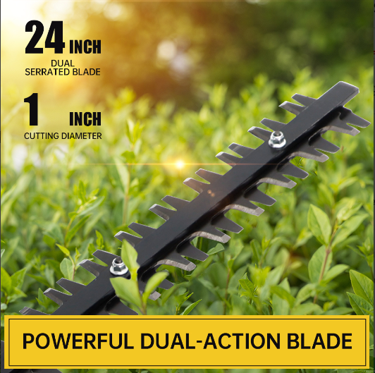 26CC 2-Stroke Hedge Trimmer – 24 Inch Cutting Blade