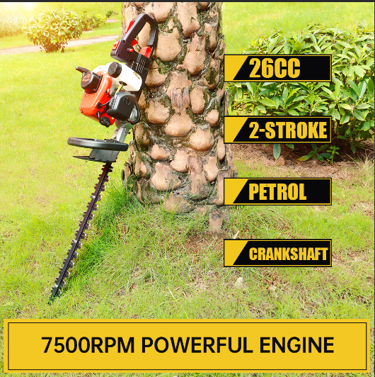 26CC 2-Stroke Hedge Trimmer – 24 Inch Cutting Blade