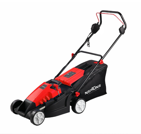 Hand push electric lawn mower with 50L grass catcher box