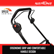 1600-watt corded electric lawn mower for precise grass cutting