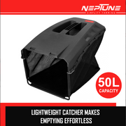 Neptune 15-inch blade mower with 3000 RPM no-load speed