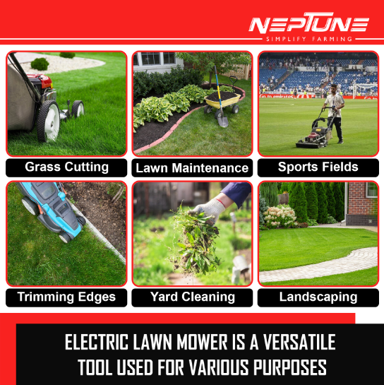 Neptune LM-1600E mower ideal for small and medium lawns