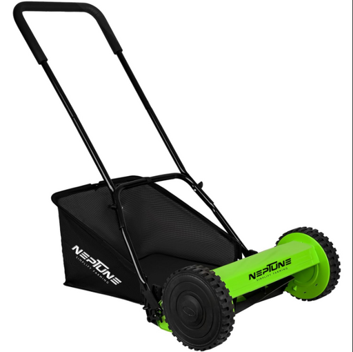 Neptune 16-inch manual reel lawn mower with 5 blades