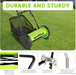 High carbon steel blade lawn mower for clean cutting