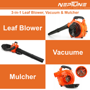 High-power Neptune blower for outdoor cleaning and yard maintenance
