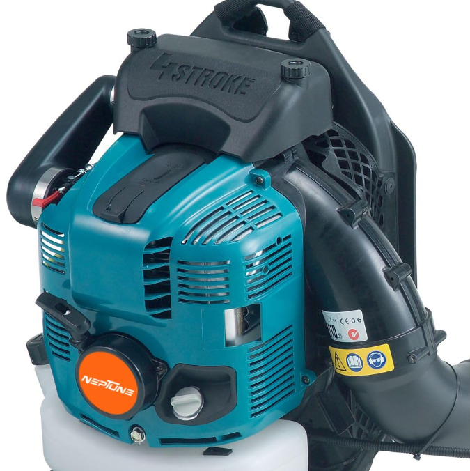 Backpack Petrol Leaf Blower with 75.6CC 4-Stroke Engine – Heavy-Duty Air Cleaner