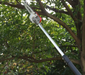 Long-reach tree pruner saw with 4-meter telescopic pole