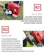 12-inch bar petrol pole saw for landscaping and pruning