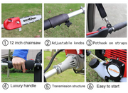 Neptune long-reach chainsaw for overhead branch cutting